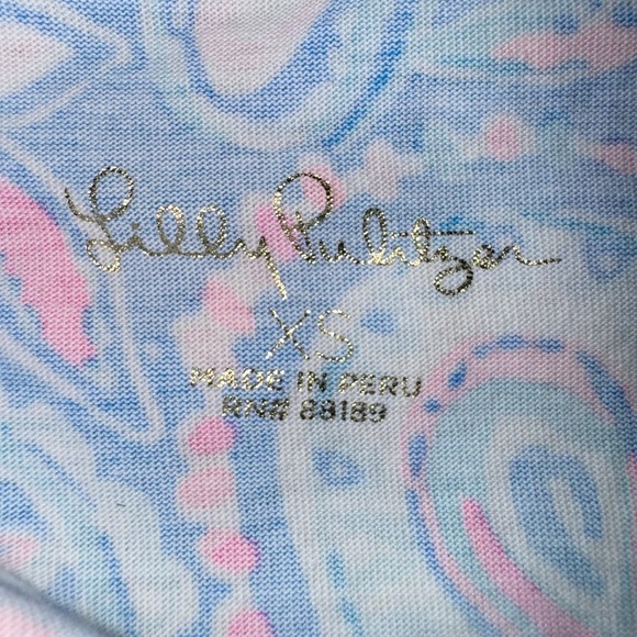 Lilly Pulitzer Kimi Dress In Zanzibar Blue size XS EUC - Picture 7 of 10